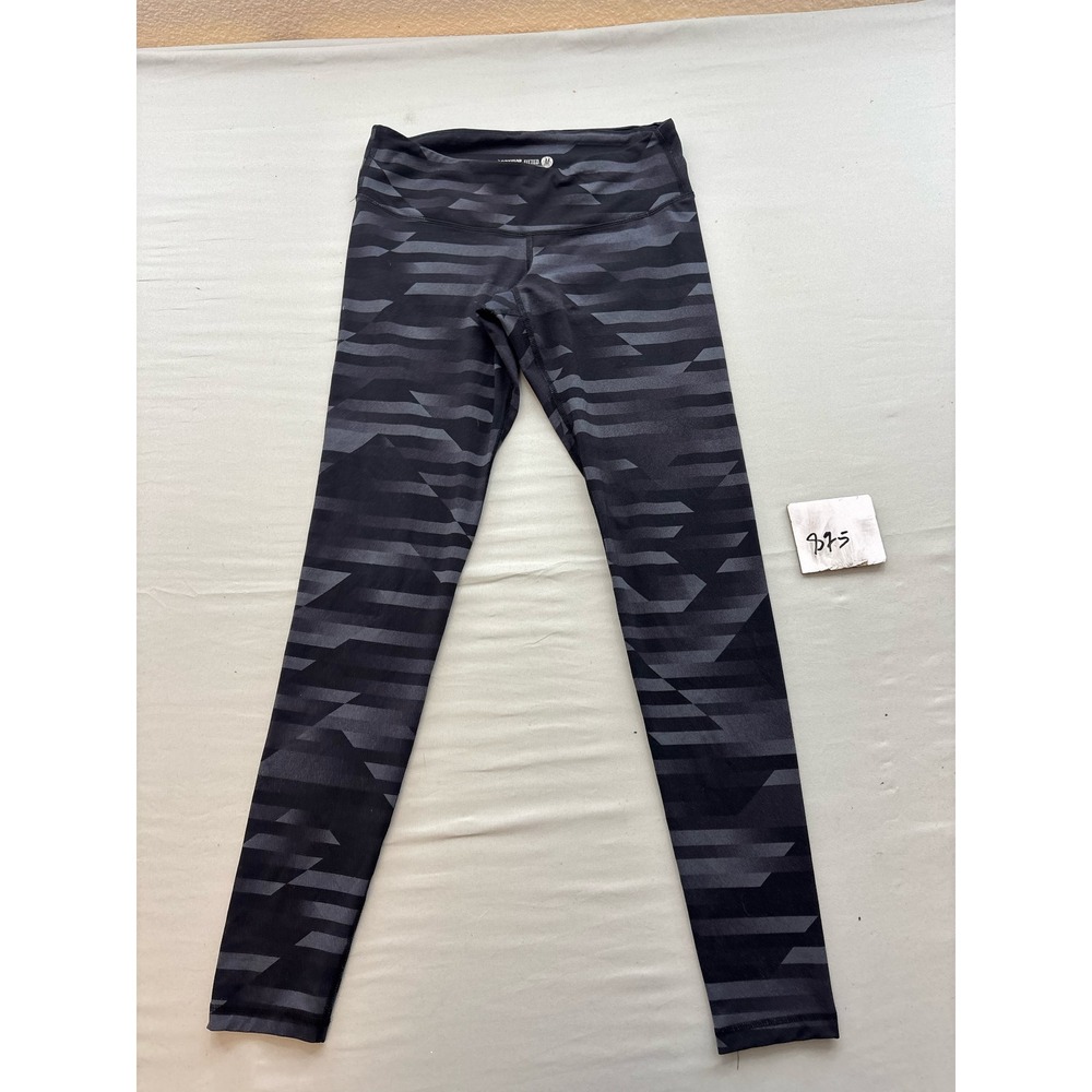 Old Navy Active Fitted Leggings Gray Black Geometric Camo Athletic Pants Medium